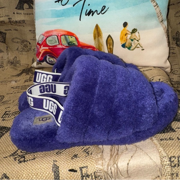 UGG Women'S Fluff Yeah Slide Minimalistic Thick Sole Purple Size 5 - Picture 5 of 10